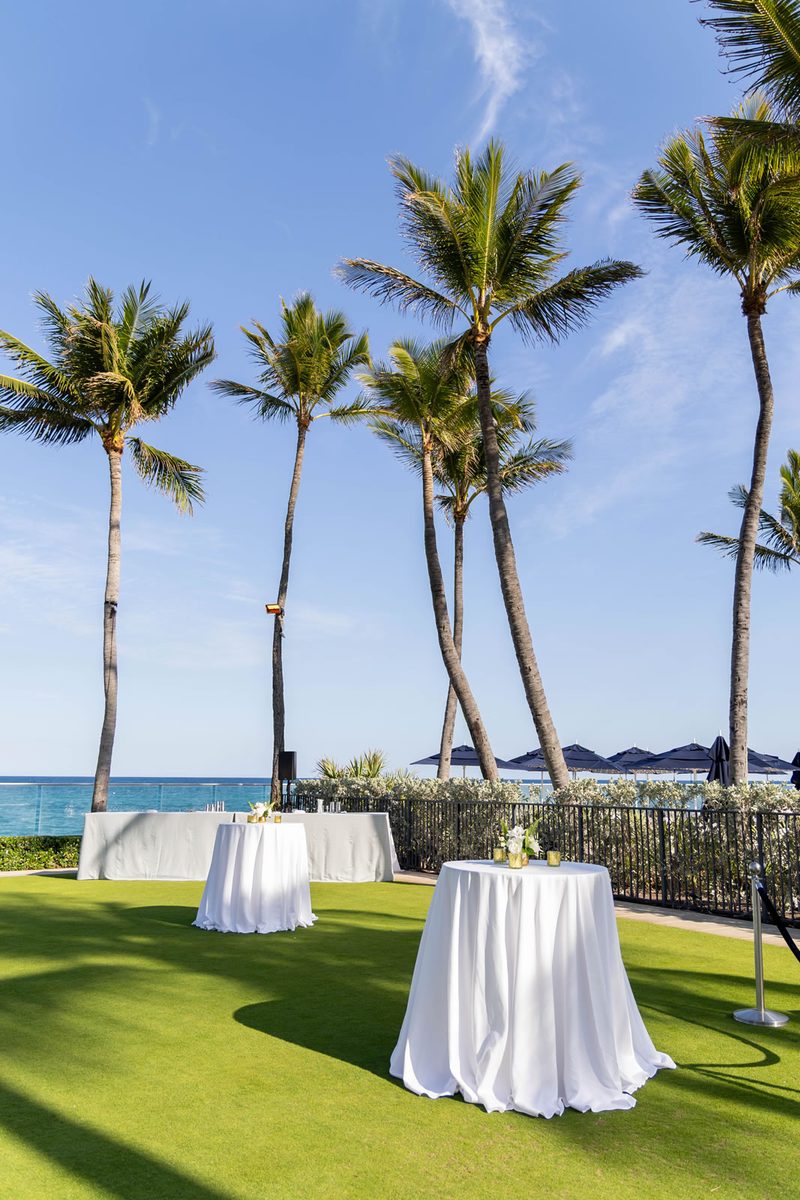 Palm-lined grounds at The Breakers